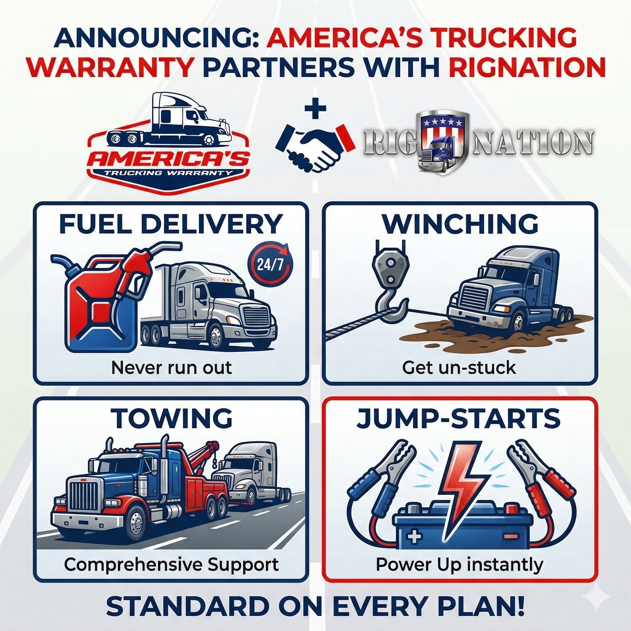 America's Trucking Warranty Partners with RigNation